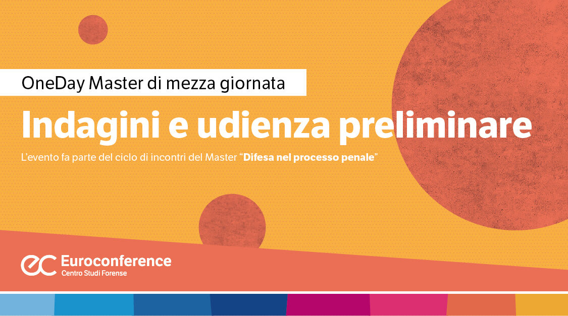 Immagine Indagini e udienza preliminare | Euroconference